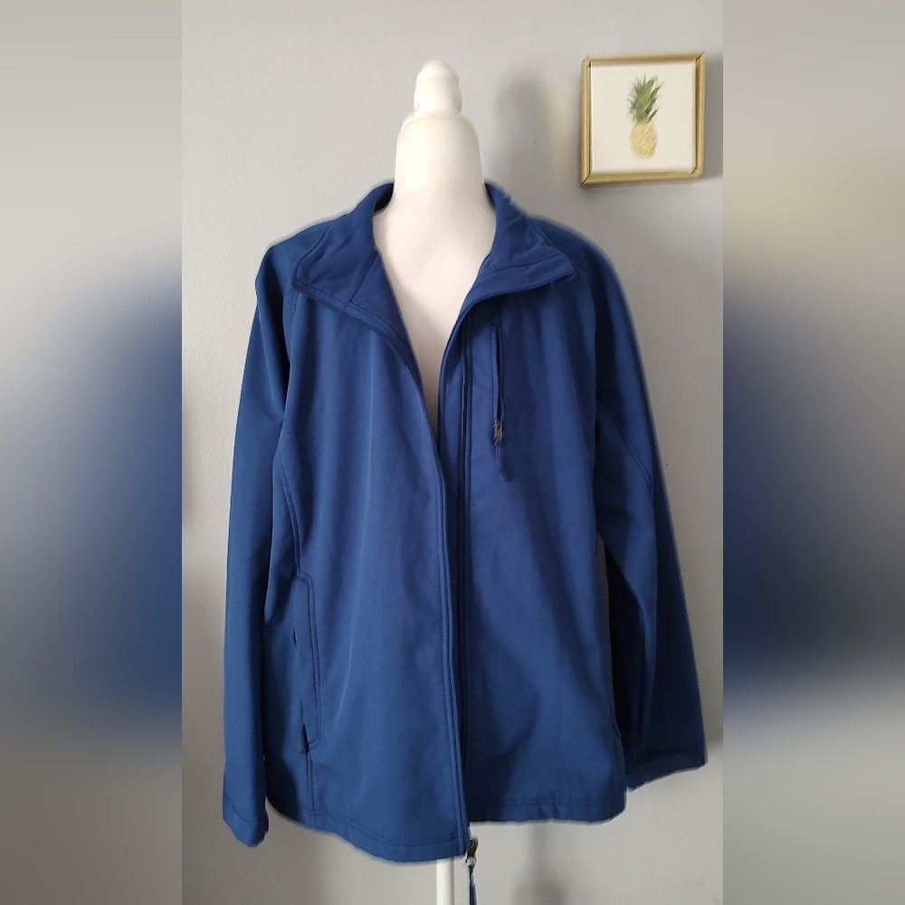 Blue Jacket Unbranded Warm  Zipper Pockets Size Large Formal Casual New